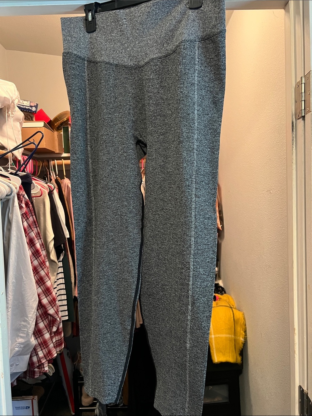 PINK Victoria's Secret Heathered Gray High-Waist Leggings
